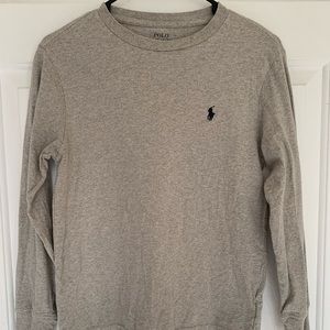 Buy 2 & get 2 free! Boys Polo gray long sleeve top